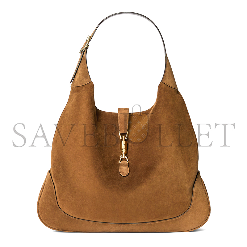 GUCCI JACKIE GIORNO SHOULDER BAG VARIATIONBROWN SUEDE 841542  (44*33*7cm)